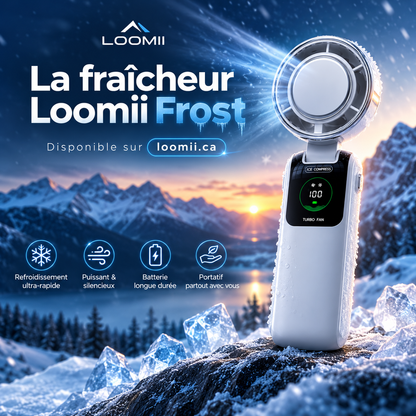 Loomii Frost — Ventilateur Portatif Rafraîchissant Main & Cou